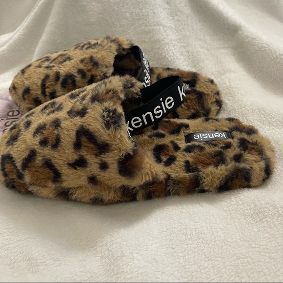 New Women’s Kensie Slingback Leopard Slippers size 8 - Picture 5 of 7